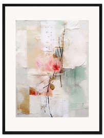 Gerahmter Kunstdruck Blütenblatt-Collage VII