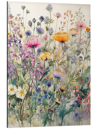 Aluminium print Wildflowers II