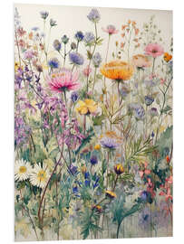 Foam board print Wildflowers II - Ryley Gray