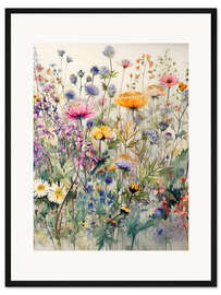 Gerahmter Kunstdruck Wildblumen II