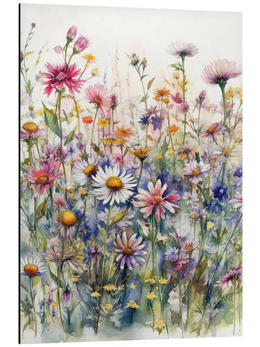 Aluminium print Wildflowers I