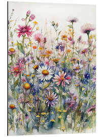 Aluminium print Wildflowers I