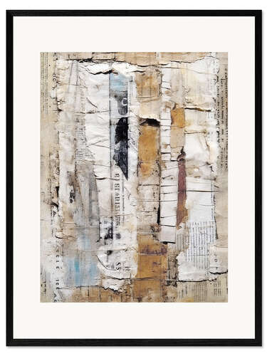 Framed art print Scrappy Abstract III