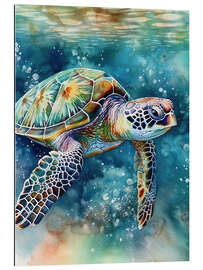 Gallery print Swimming turtle