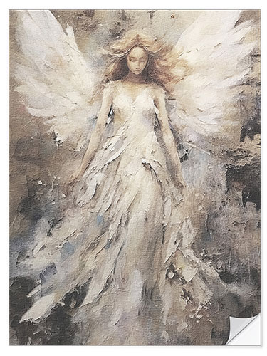 Selvklebende plakat Angel of inner strength