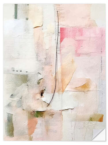 Wandsticker Pastell-Collage II