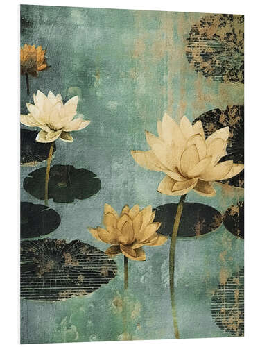 Bilde på skumplate Zen Lotus Flowers III