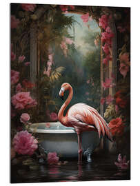 Gallery print Flamingo in Bathroom