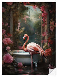 Wall sticker Flamingo in Bathroom