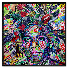 Gerahmter Kunstdruck Blooming Basquiat