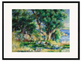 Framed art print Landscape on the Coast, near Menton, 1883