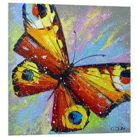 Foam board print Butterfly Elegance