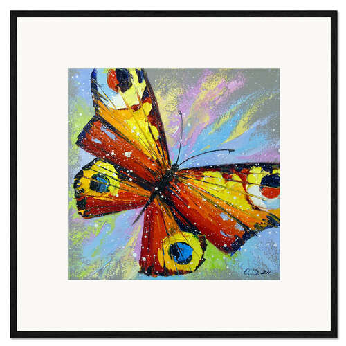 Impression artistique encadrée Butterfly Elegance