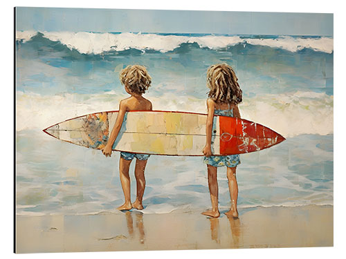 Aluminiumsbilde Surfboard Kids I