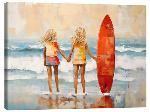 Tableau sur toile Surfboard Kids II