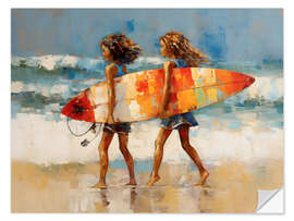 Vinilo para la pared Surfboard Kids III