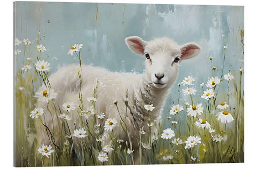 Stampa su plexi-alluminio Spring lamb