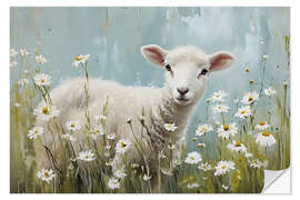 Självhäftande poster Spring lamb