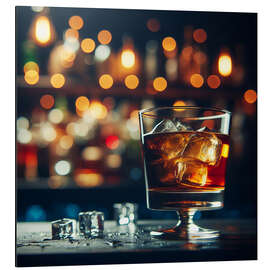 Magnettafel Ein Glas Whiskey in einer Nightbar