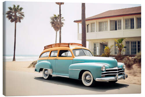 Canvas print California Dreaming - Nostalgic Car