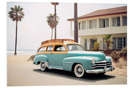 Quadro em PVC California Dreaming - Nostalgic Car