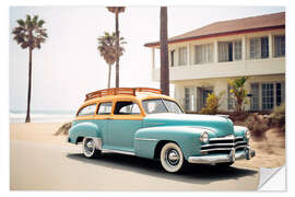 Sticker mural California Dreaming - Nostalgic Car