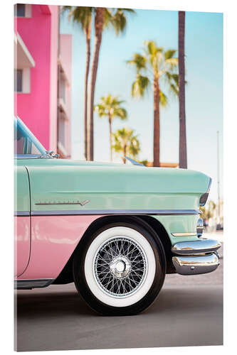 Acrylic print California Dreaming - LA Retro Car