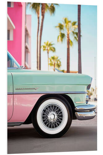 PVC-tavla California Dreaming - LA Retro Car