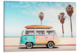 Magnettafel California Dreaming - Van am Strand