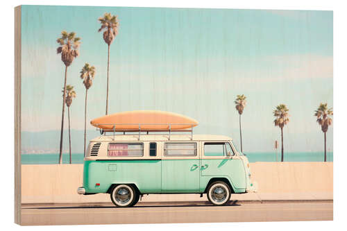 Wood print California Dreaming - Pacific Van