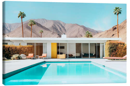 Canvas print California Dreaming - Palm Springs Pool in the desert