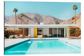 Magnettafel California Dreaming - Palm Springs Pool in der Wüste