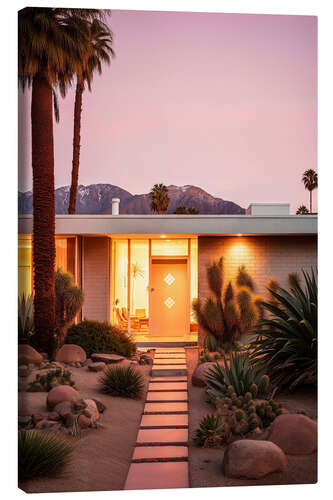 Lerretsbilde California Dreaming - Palm Springs Mid-Century Radiance