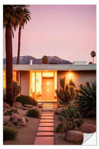 Autocolante decorativo California Dreaming - Palm Springs Mid-Century Radiance