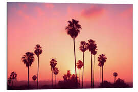 Tableau en aluminium California Dreaming - Los Angeles Lights