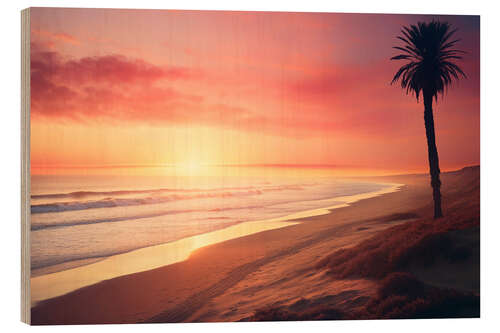 Wood print California Dreaming - Late Summer Day
