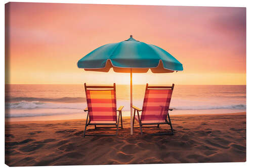 Tableau sur toile California Dreaming - Summer Sunset