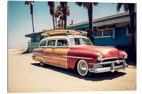 Galleriprint California Dreaming - Surfing Vintage Car