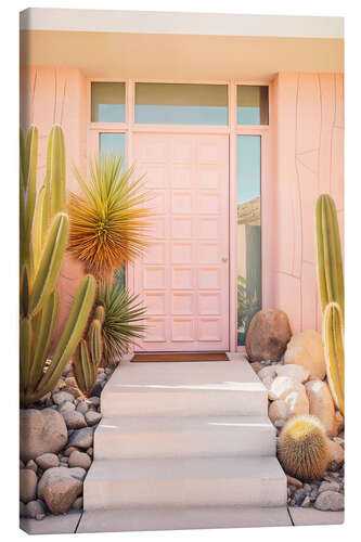 Leinwandbild California Dreaming - Pink Mid-Century