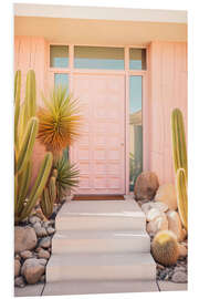 Tableau en PVC California Dreaming - Pink Mid-Century