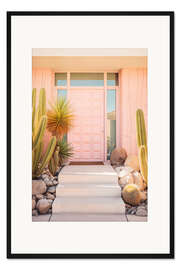 Gerahmter Kunstdruck California Dreaming - Pink Mid-Century