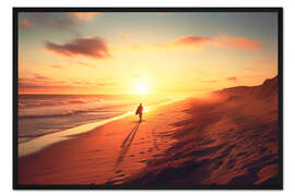 Gerahmter Kunstdruck California Dreaming - Sunset Beach