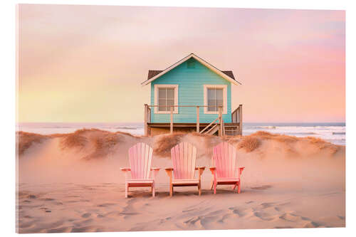 Acrylic print California Dreaming - Pastel Beach