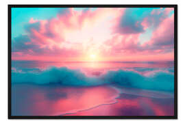 Gerahmter Kunstdruck California Dreaming - Pastell-Perfektion