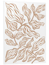 Foam board print Modern Glory Plant