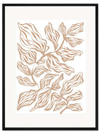 Gerahmter Kunstdruck Modern Glory Plant