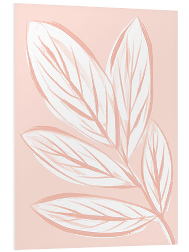 Stampa su PVC Modern Pink Leaves