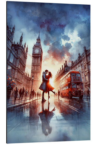 Aluminium print Love Street, London