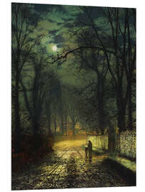 Foam board print A moonlit lane