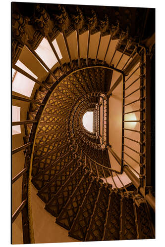 Stampa su alluminio Golden Staircase